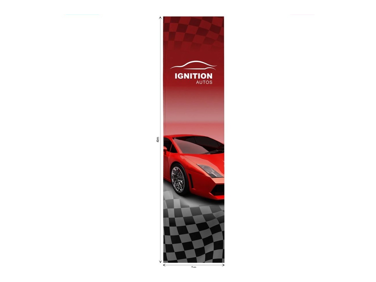 Champion Sublimated Flag Fountain 1m X 4m Skin (Excludes Hardware)